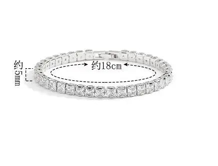 Solid 18K 14K Gold Moissanite Tennis Bracelet for Women D VVS1 Round