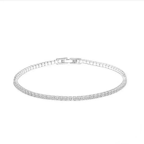 Solid 18K 14K Gold Moissanite Tennis Bracelet for Women D VVS1 Round