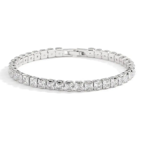 Solid 18K 14K Gold Moissanite Tennis Bracelet for Women D VVS1 Round